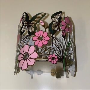 Bath & Body Works 3 Wick Candle Holder Butterflies in the Garden
